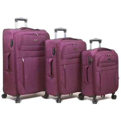 Dejuno Aurora Lightweight Denim 3-Piece Spinner Luggage Set 7 Dejuno Aurora Lightweight Denim 3-Piece Spinner Luggage Set - Image 7