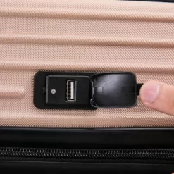 DUKAP Tour Lightweight Hardside Carry On Suitcase With Integrated USB Port -All Pack Shop GUEST 91f0441d 1c7c 48f1 acc5 e3a04995125e