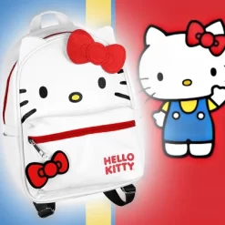 Hello Kitty Signature Bow Face And 3D Ear Design Faux Leather Mini Backpack White -All Pack Shop GUEST 9b6716c6 6f93 47f3 8812 d64304f3bdae