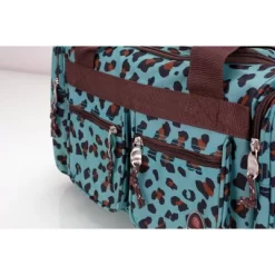 Rockland 31L Duffel Bag - Blue Leopard Print