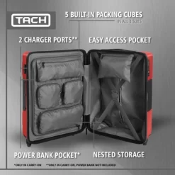 TACH V3 Connectable Hardside Spinner Suitcase Luggage Bags, 3 Piece Set 13 TACH V3 Connectable Hardside Spinner Suitcase Luggage Bags, 3 Piece Set -All Pack Shop GUEST 9cb0db39 d273 4da0 a23d a4ae624c2492