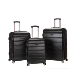 Rockland Melbourne 3pc ABS Hardside Carry On Spinner Luggage Set -All Pack Shop GUEST 9d92e94f a6c0 4384 a325 fdcab8353f68