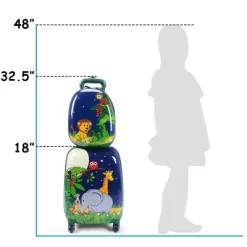 Costway 2Pcs 12'' 16'' Kids Luggage Set Suitcase Backpack School Travel Trolley ABS -All Pack Shop GUEST 9f885438 eefe 4c55 8896 99610fe7f378