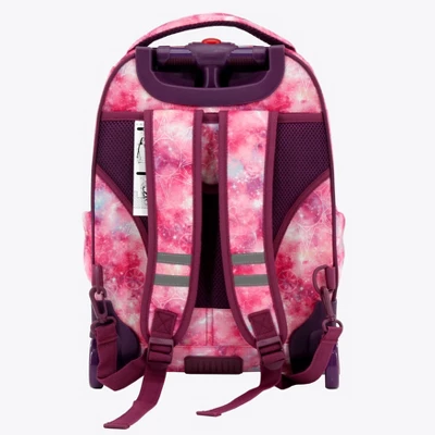 JWorld Sparkle Kids' Rolling 15" Backpack - Purple Galaxy 4 JWorld Sparkle Kids' Rolling 15" Backpack - Purple Galaxy - Image 4
