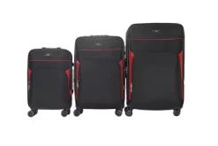 Jane Soft Shell Lightweight Expandable 360 Dual Spinning Wheels Combo Lock 28", 24", 20" 3 Piece Luggage Set