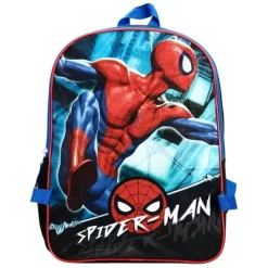 Marvel Spiderman Superhero Kids Backpack And Lunch Box Set For Boys