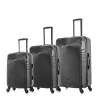 DUKAP Inception Lightweight Hardside Checked Spinner Luggage Set 3pc
