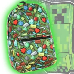 Minecraft Sword Pickaxe Items All Over Sublimated Print Laptop Backpack School Bag Green -All Pack Shop GUEST a6daa952 5349 424f b019 43201b965ed9