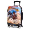 Chariot Printed Expandable Hardside Spinner Luggage Set