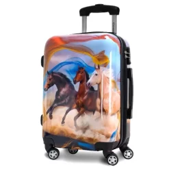 Chariot Printed Expandable Hardside Spinner Luggage Set
