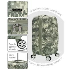 Rockland Polycarbonate Hardside Carry On Suitcase -All Pack Shop GUEST a88fa7e9 2f9e 4515 96ee e4f21730171f