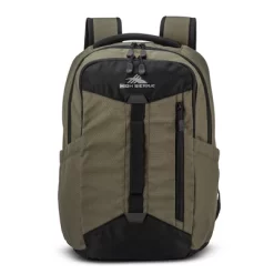High Sierra Clubs Everyday Reflective Accent Backpack With Tablet Sleeve, Adjustable Shoulder Straps, And Comfort Mesh Back, Olive Green