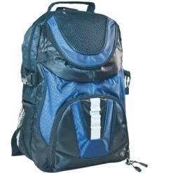School Smart Dual Pocket Backpack, Polyester, Blue