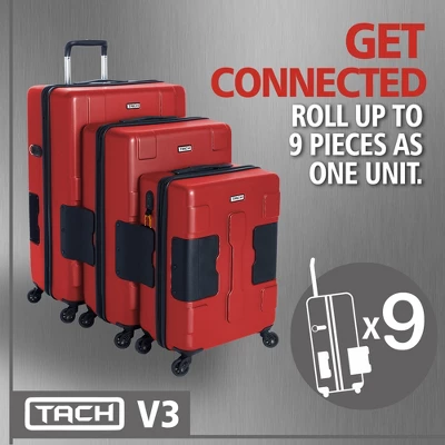 TACH V3 Connectable Hardside Spinner Suitcase Luggage Bags, 3 Piece Set 2 TACH V3 Connectable Hardside Spinner Suitcase Luggage Bags, 3 Piece Set - Image 2