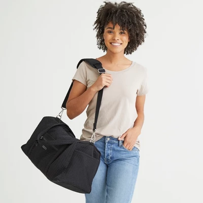 Vera Bradley Women's Microfiber Medium Travel Duffel Bag 3 Vera Bradley Women's Microfiber Medium Travel Duffel Bag - Image 3