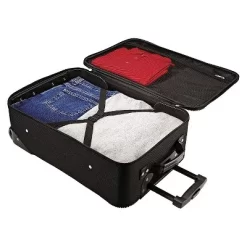 American Tourister Fieldbrook II 2pc Softside Checked Luggage Set - Black -All Pack Shop GUEST b4b7ac3c 5766 4f6d ad87 dc4509e34d2e