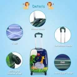 Costway 2Pcs 12'' 16'' Kids Luggage Set Suitcase Backpack School Travel Trolley ABS -All Pack Shop GUEST b7cca83a a471 40f4 8b2f c3010839592b