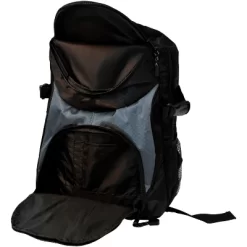 School Smart Dual Pocket Backpack, Polyester, Grey