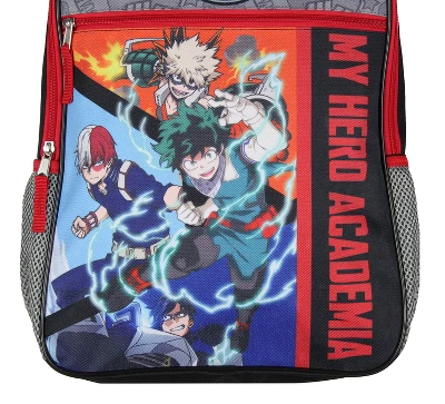 My Hero Academia Backpack Deku Bakugo Shoto Todoroki School Travel Backpack Multicoloured 2 My Hero Academia Backpack Deku Bakugo Shoto Todoroki School Travel Backpack Multicoloured - Image 2