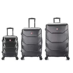 DUKAP Zonix Lightweight 3pc Hardside Luggage Set