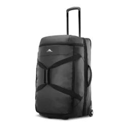 High Sierra Wheeled Drop Bottom 70L Duffel Bag - Black Graphic Carton