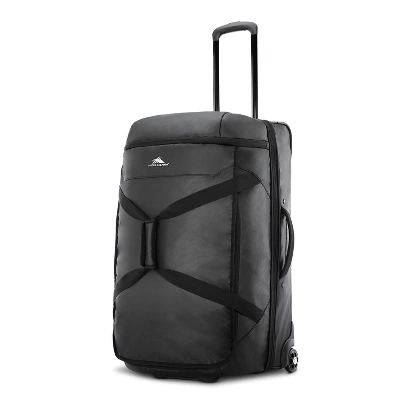 High Sierra Wheeled Drop Bottom 70L Duffel Bag - Black Graphic Carton 1 High Sierra Wheeled Drop Bottom 70L Duffel Bag - Black Graphic Carton