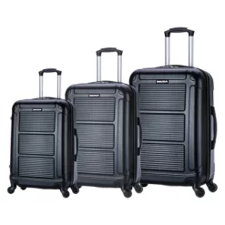 InUSA Pilot 3pc Lightweight Hardside Spinner Luggage Set