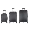 DUKAP Intely Smart 3pc Hardside Checked Luggage Set With Integrated Weight Scale And USB Port