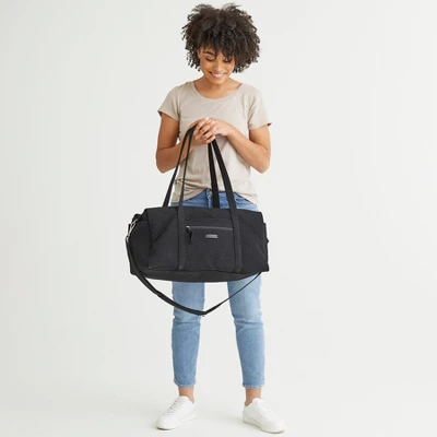 Vera Bradley Women's Microfiber Medium Travel Duffel Bag 6 Vera Bradley Women's Microfiber Medium Travel Duffel Bag - Image 6