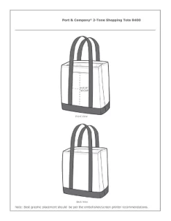 Chic And Practical Port Authority Ideal Twill Two-Tone Shopping Tote Bag - Durable Twill Large CapacityLarge Capacity -All Pack Shop GUEST c2b52710 69eb 47a8 95ca b034b57d745f