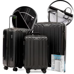 Nonstop New York 3 Piece Set (20" 24" 28") 4-Wheel Luggage Set + PowerBank & 2 Packing Cubes -All Pack Shop GUEST c3309192 e5bb 4e36 84b0 1903da297519