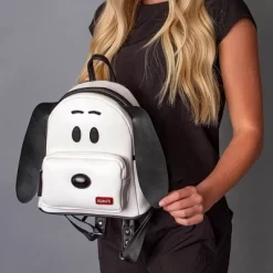 Peanuts Classic Comic Character Face Snoopy Zippered Mini Small Backpack Bag White -All Pack Shop GUEST c3c933f4 fedf 47c9 8e36 041b32f2ab38
