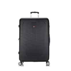 DUKAP Crypto Lightweight Hardside Large Checked Spinner Suitcase