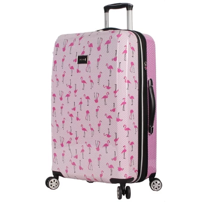 Betsey Johnson Expandable Hardside Medium Checked Spinner Suitcase 7 Betsey Johnson Expandable Hardside Medium Checked Spinner Suitcase - Image 7