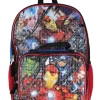 Marvel Avengers 5 Pc Kids Backpack Set Lunch Box Key Chain Pencil Case Carabiner Multicoloured