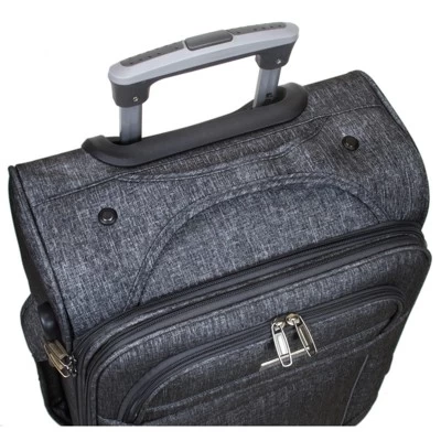 Dejuno Aurora Lightweight Denim 3-Piece Spinner Luggage Set 3 Dejuno Aurora Lightweight Denim 3-Piece Spinner Luggage Set - Image 3