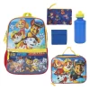 Paw Patrol Heroes Nickelodeon Cartoon 5-Piece Backpack Accessories Set For Boys
