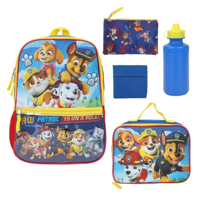 Paw Patrol Heroes Nickelodeon Cartoon 5-Piece Backpack Accessories Set For Boys 1 Paw Patrol Heroes Nickelodeon Cartoon 5-Piece Backpack Accessories Set For Boys