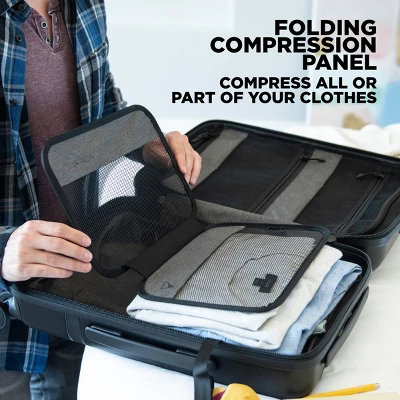 Nomatic Carry On Pro With Tech Case Hardside Spinner Wheel Luggage With TSA Lock, Carry-On Pro With Tech Case, Black 4 Nomatic Carry On Pro With Tech Case Hardside Spinner Wheel Luggage With TSA Lock, Carry-On Pro With Tech Case, Black - Image 4