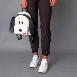 Peanuts Classic Comic Character Face Snoopy Zippered Mini Small Backpack Bag White -All Pack Shop GUEST dbb28037 1bd4 4381 9fb6 93fd7ddaf425