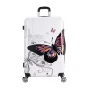 InUSA Lightweight Hardside Large Checked Spinner Suitcase