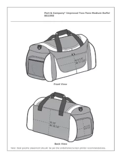 Durable And Stylish Port Authority 50L Duffel Bag - Perfect For Gym And Weekend Getaways - Zippered Entry And End Pockets -All Pack Shop GUEST e374f99d 7f07 4d2a 9702 f8bf354ac5a0