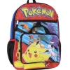 Pokemon 5 PC Backpack Set With Card Carrier, Pencil Case, Snack Bag, Stress Toy Multicoloured