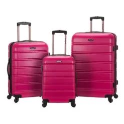 Rockland Melbourne 3pc ABS Hardside Carry On Spinner Luggage Set -All Pack Shop GUEST e64bc9d8 9b7f 4b07 bdfd 119807b524aa