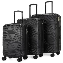 Badgley Mischka Contour Expandable Hardside Checked 3pc Luggage Set -All Pack Shop GUEST f0d8ab86 2ee6 4f4c bfd7 5f37a6f62bc9
