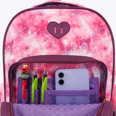 JWorld Sparkle Kids' Rolling 15" Backpack - Purple Galaxy 8 JWorld Sparkle Kids' Rolling 15" Backpack - Purple Galaxy - Image 8