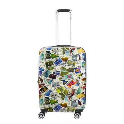 DISNEY Ful Disney 100 Years Stamps ABS Hard-sided Spinner 26" Luggage 1 DISNEY Ful Disney 100 Years Stamps ABS Hard-sided Spinner 26" Luggage