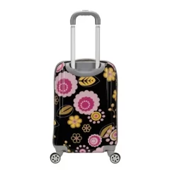 Rockland Vision 3pc Polycarbonate/ABS Hardside Carry On Spinner Luggage Set - Pucci