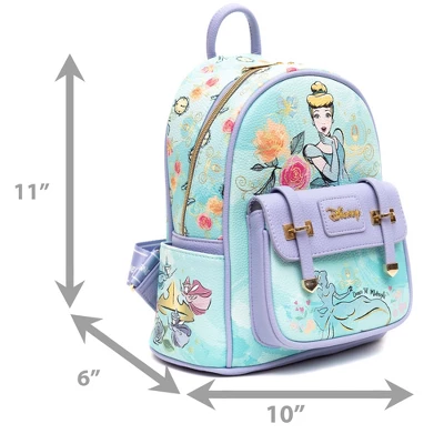 Disney Cinderella 11" Vegan Leather Fashion Mini Backpack - Wondapop 6 Disney Cinderella 11" Vegan Leather Fashion Mini Backpack - Wondapop - Image 6