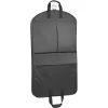 WallyBags 40" Deluxe Travel Garment Bag With Two Pockets, Black